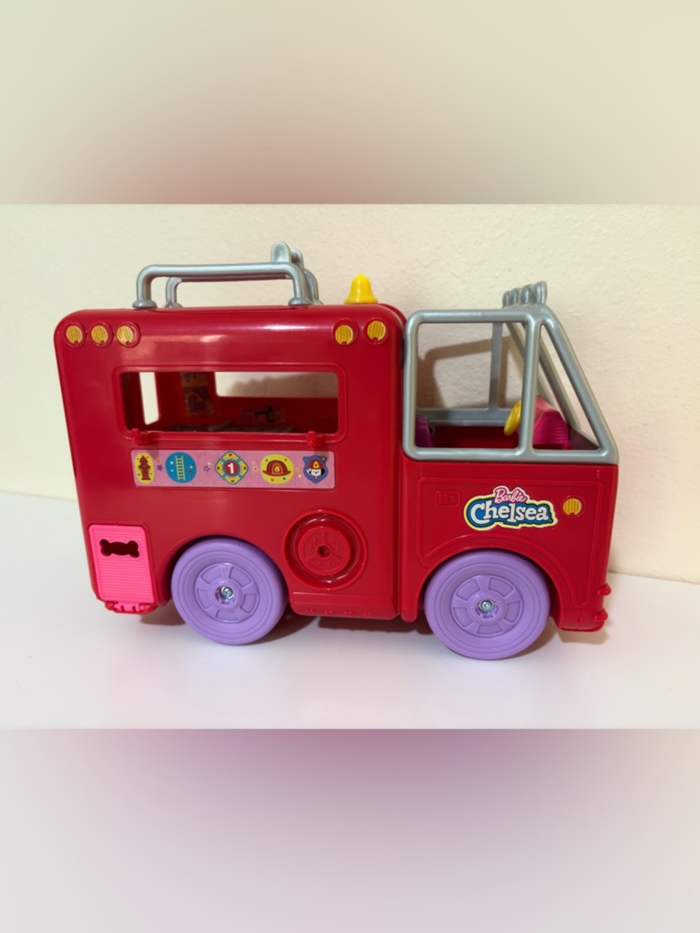 Barbie Chelsea Red and Purple Rescue Truck